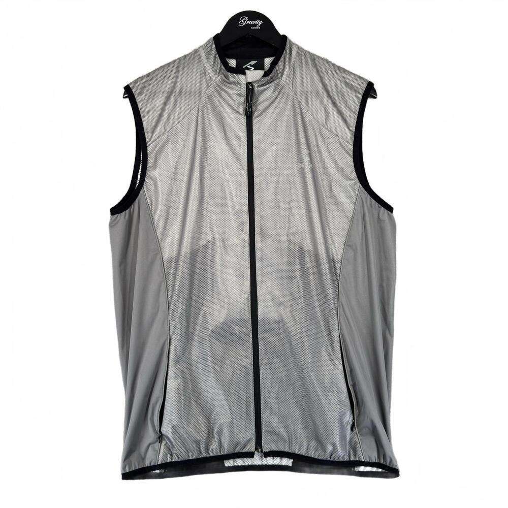 Showers Pass Adult Lightweight Gray Cycling Vest,‎ Extra Large Reflective
